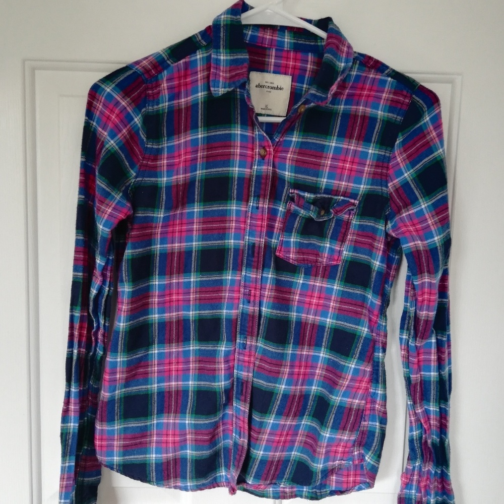 Blue and Pink Plaid Shirt (will do a Plaid bundle)